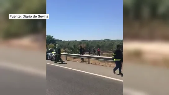 Un conductor logra grabar los instantes posteriores al accidente de José Antonio Reyes Un conductor logra grabar los instantes posteriores al accidente de José Antonio Reyes