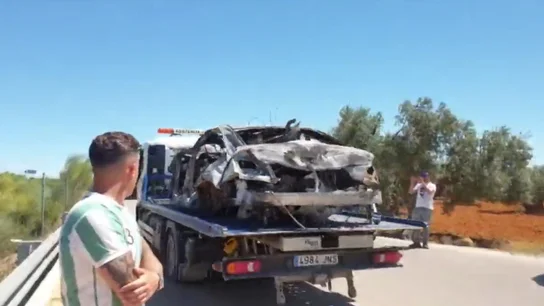 Así quedó el coche de José Antonio Reyes tras el accidente Así quedó el coche de José Antonio Reyes tras el accidente