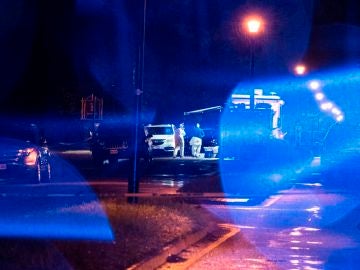 Dispositivo de seguridad en las inmediaciones del tiroteo de Virginia