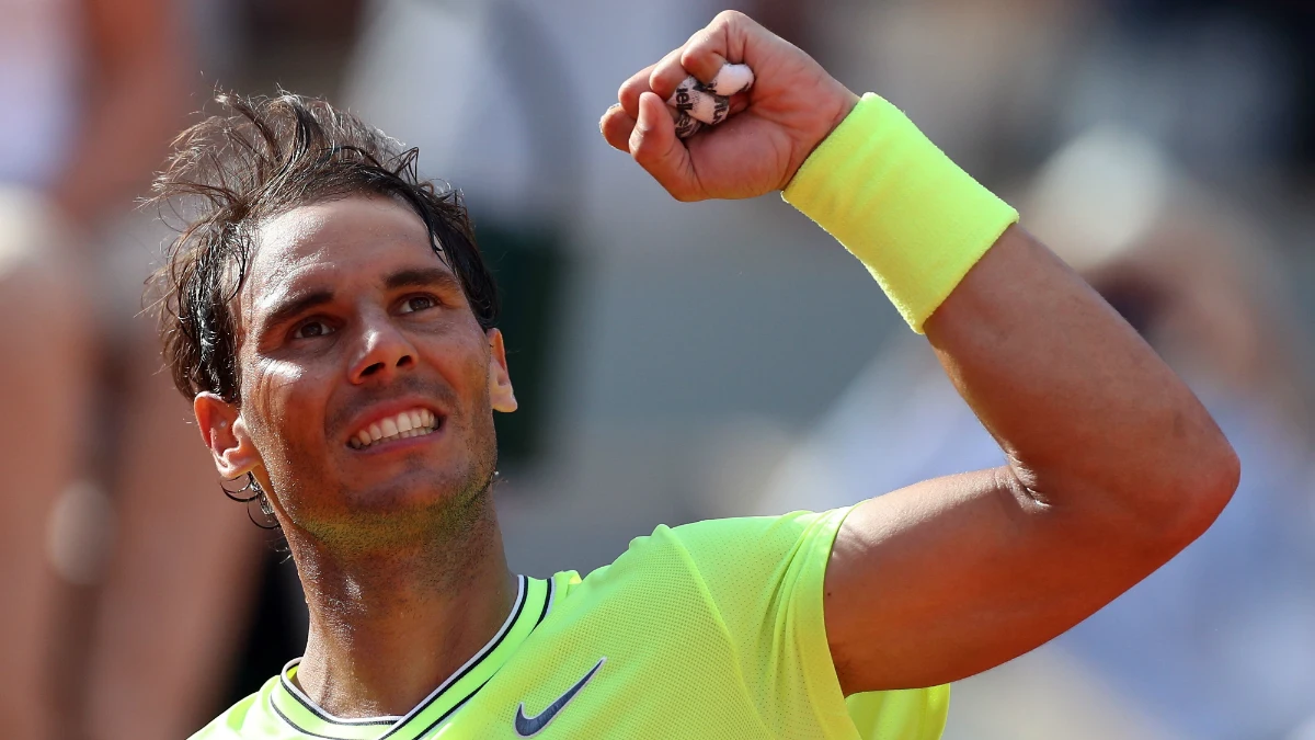 Rafa Nadal celebra una victoria