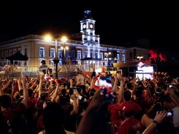 Celebración de la final de la Champions en Madrid Celebración de la final de la Champions en Madrid