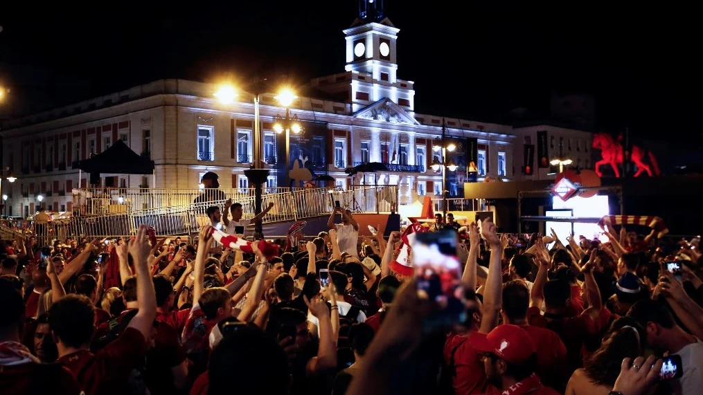 Celebración de la final de la Champions en Madrid