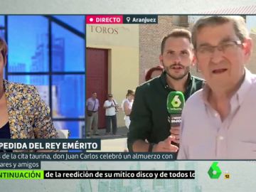 El periodista Antonio Campos durante una conexión de Liarla Pardo El periodista Antonio Campos durante una conexión de Liarla Pardo