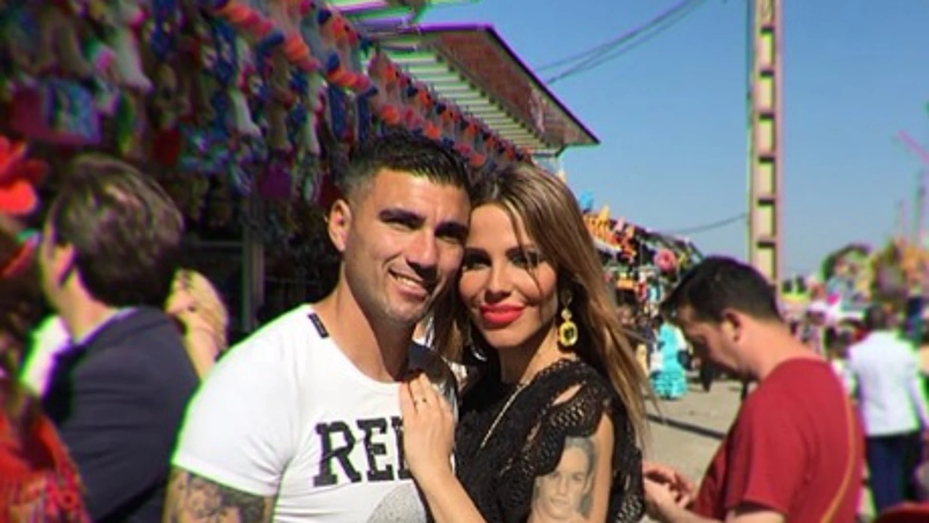 José Antonio Reyes y su mujer, Noelia