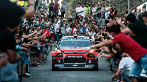 Sébastien Ogier en uno de los enlaces Sébastien Ogier en uno de los enlaces