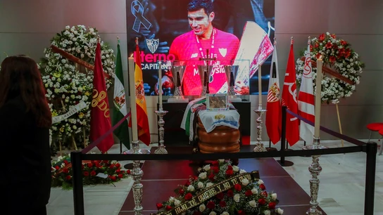 Cardiente de Reyes instalada en el antepalco del estadio Ramón Sánchez-Pizjuán de Sevilla Cardiente de Reyes instalada en el antepalco del estadio Ramón Sánchez-Pizjuán de Sevilla