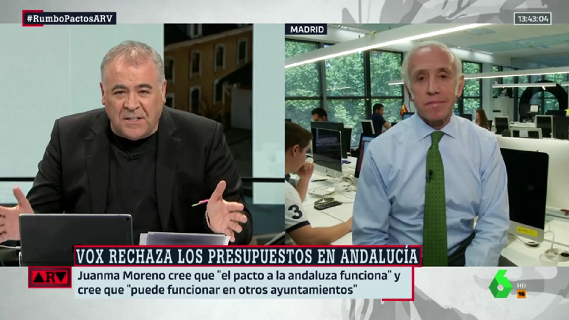 Eduardo Inda: "Vox está dispuesto a forzar que haya un gobierno de izquierdas en Madrid y luego presentar una moción de censura"