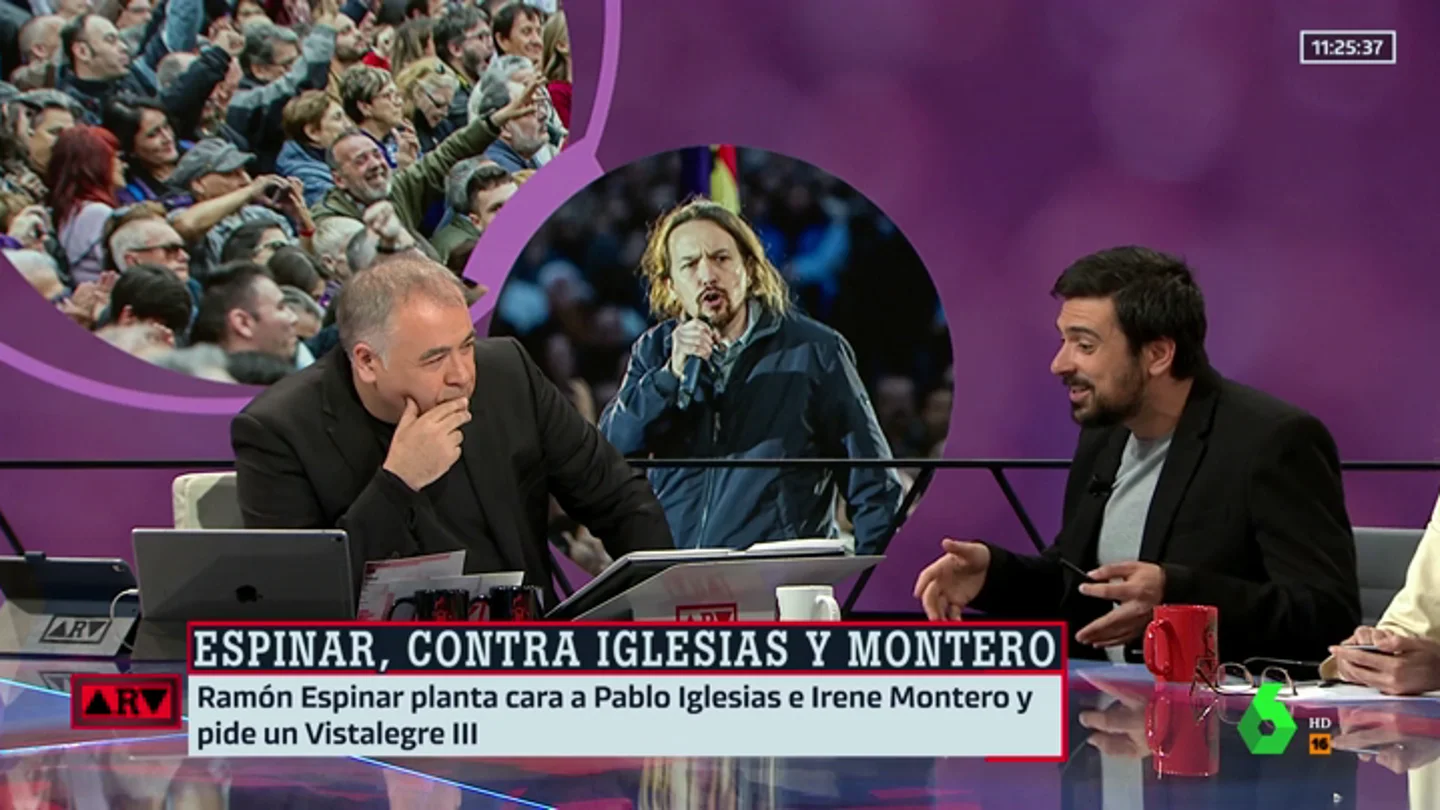 Ramón Espinar defiende que se abra el "debate en Podemos": "Cuando tienes pésimos resultados electorales te tienes que plantear que has hecho mal" Ramón Espinar defiende que se abra el "debate en Podemos": "Cuando tienes pésimos resultados electorales te tienes que plantear que has hecho mal"