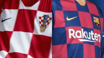 Las camisetas de Croacia y del Barcelona