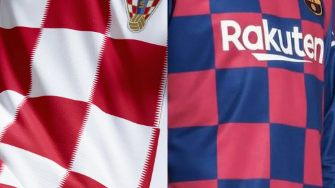 Las camisetas de Croacia y del Barcelona