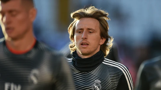 Luka Modric en un entrenamiento del Real Madrid Luka Modric en un entrenamiento del Real Madrid