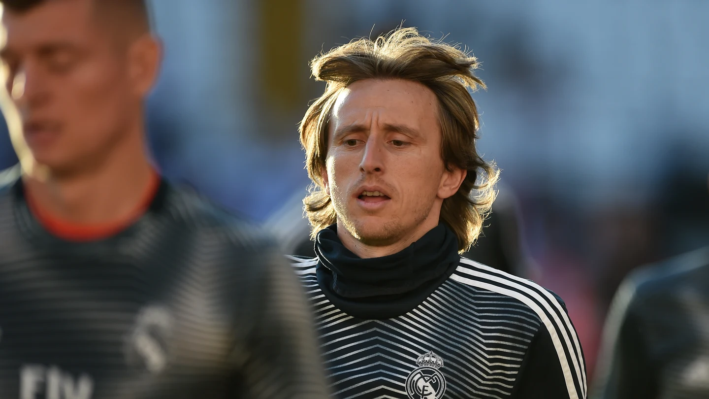 Luka Modric en un entrenamiento del Real Madrid Luka Modric en un entrenamiento del Real Madrid