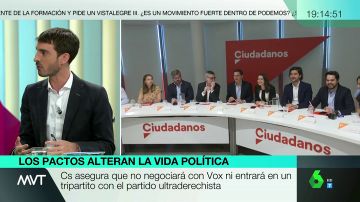 Pablo Simón: "En algunos sitios Ciudadanos puede obtener mayoría tanto con el PP como con el PSOE, en otros tendrá que incluir a Vox"