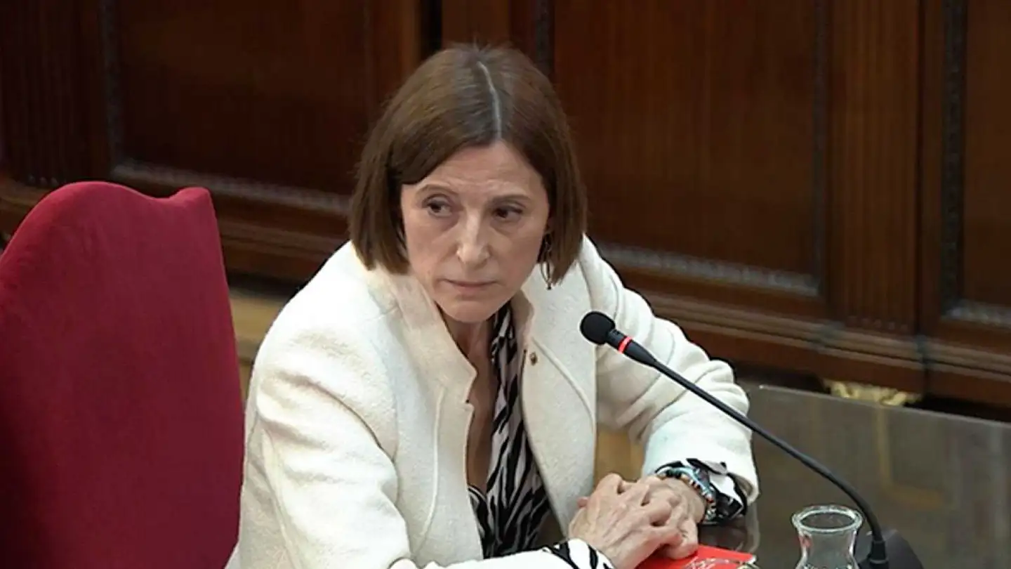 La expresidenta del Parlament, Carme Forcadell, durante el juicio del 'procés'. La expresidenta del Parlament, Carme Forcadell, durante el juicio del 'procés'.