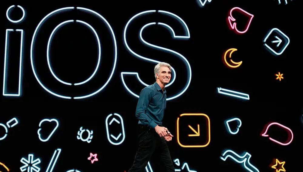 iOS 13 en la keynote de Apple