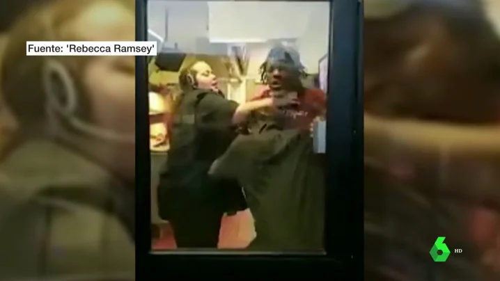 Graban una brutal pelea entre los empleados de un Burger King 