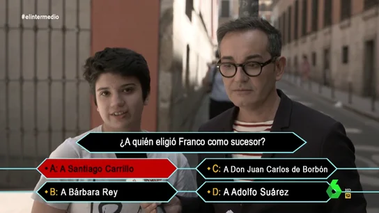 Esto es lo que los jóvenes españoles saben de Franco: "Eligió a Santiago Carrillo como sucesor y le asesinaron en una cafetería" Esto es lo que los jóvenes españoles saben de Franco: "Eligió a Santiago Carrillo como sucesor y le asesinaron en una cafetería"