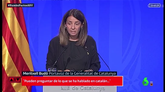Meritxell Budó, portavoz de la Generalitat de Cataluña Meritxell Budó, portavoz de la Generalitat de Cataluña