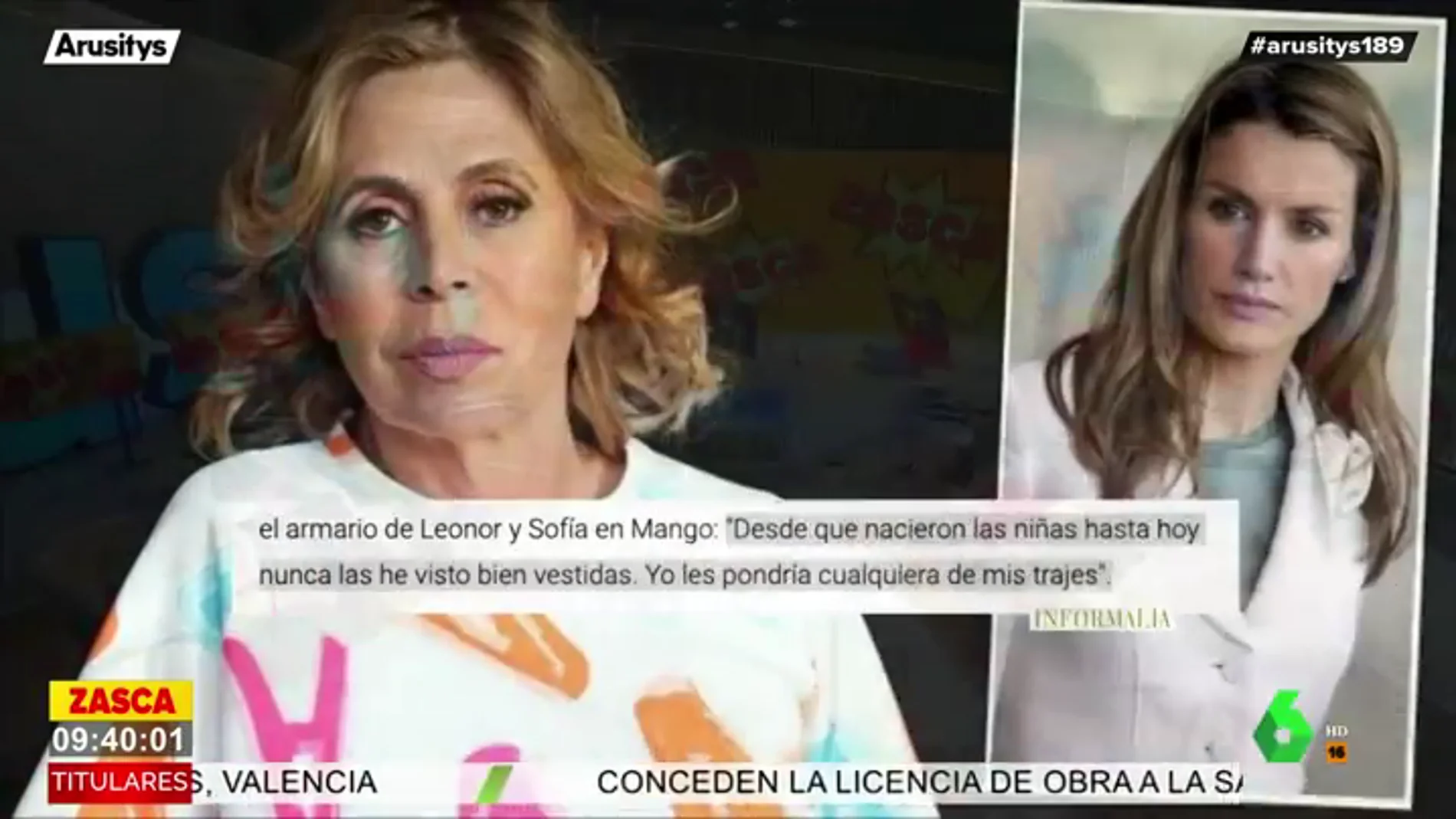Ágatha Ruiz de la Prada critica a la reina Letizia