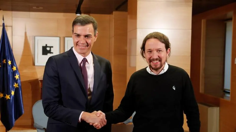 Pablo Iglesias y Pedro Sánchez 