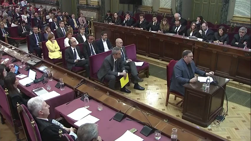 Imagen del juicio del 'procés' (Archivo)