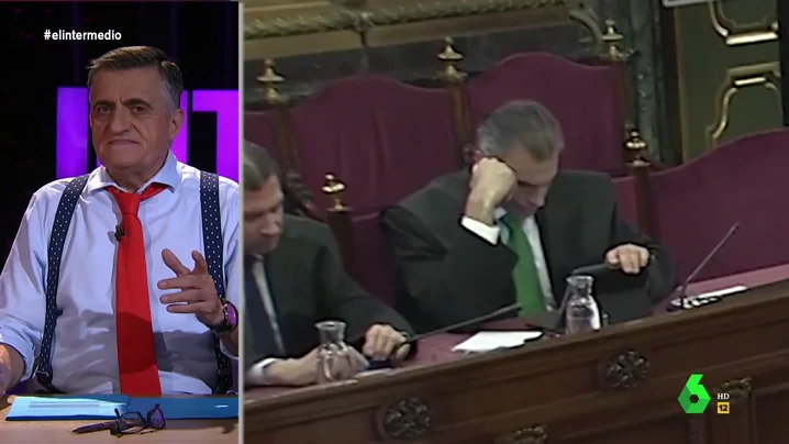 Javier Ortega Smith, acusación popular en el juicio del 'procés', se queda dormido en la sesión final 