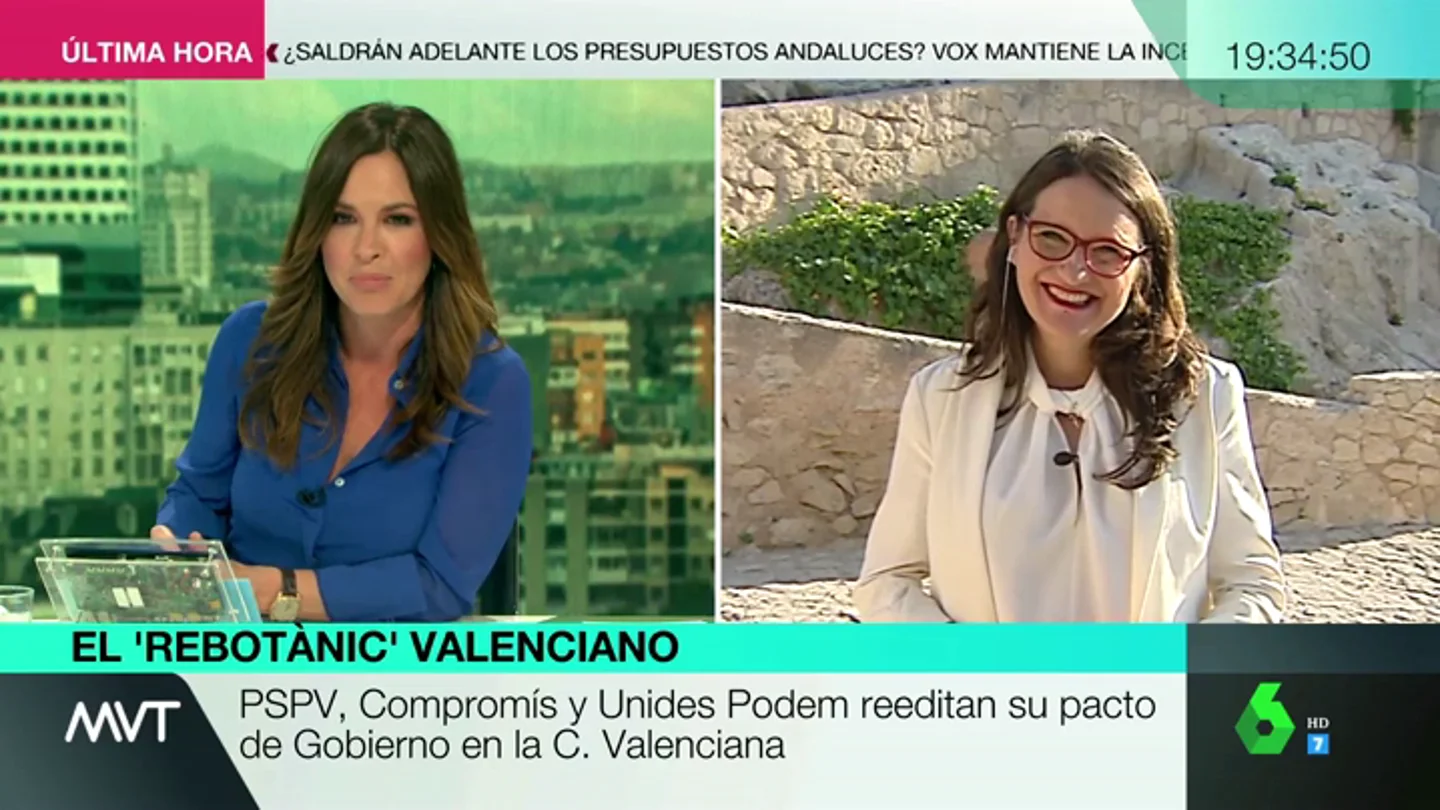 Mónica Oltra, tras el nuevo pacto del Botànic en Valencia: "Nuestro gobierno es exportable, es plural y es el mejor que ha tenido esta comunidad" Mónica Oltra, tras el nuevo pacto del Botànic en Valencia: "Nuestro gobierno es exportable, es plural y es el mejor que ha tenido esta comunidad"