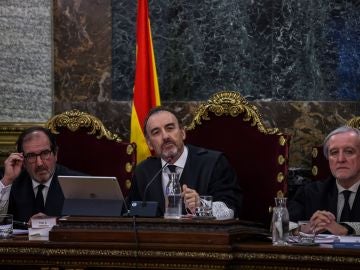El magistrado Manuel Marchena en el juicio del procés. El magistrado Manuel Marchena en el juicio del procés.