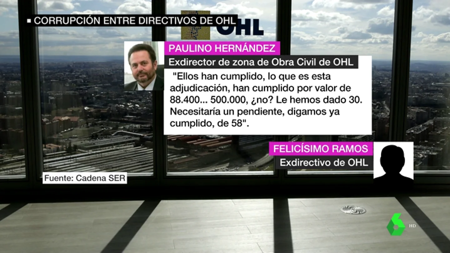 VÍDEO REEMPLAZO | Las grabaciones que prueban los sobornos de OHL a altos cargos y políticos de toda España VÍDEO REEMPLAZO | Las grabaciones que prueban los sobornos de OHL a altos cargos y políticos de toda España