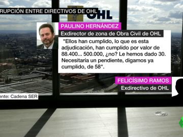 VÍDEO REEMPLAZO | Las grabaciones que prueban los sobornos de OHL a altos cargos y políticos de toda España VÍDEO REEMPLAZO | Las grabaciones que prueban los sobornos de OHL a altos cargos y políticos de toda España