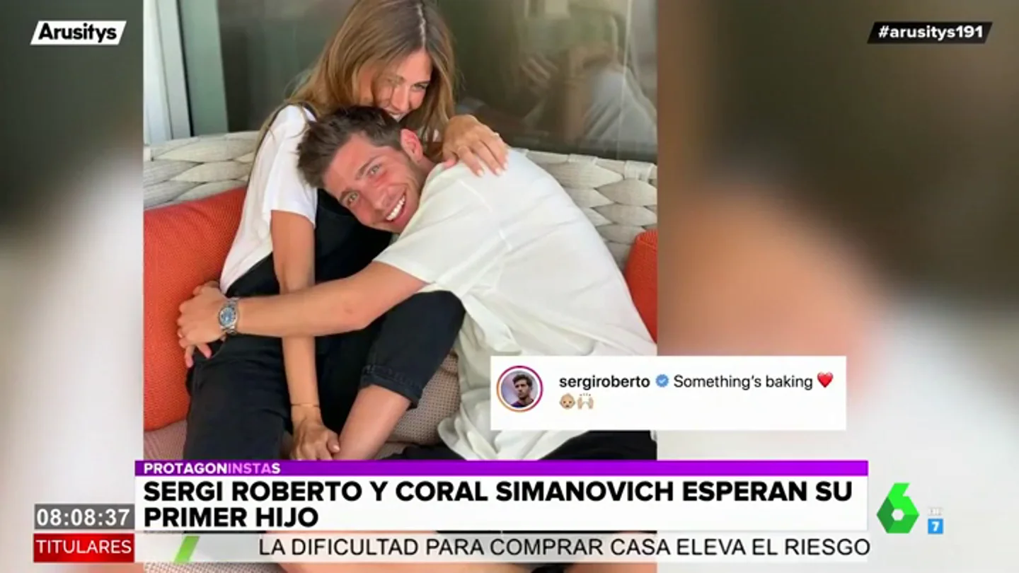 Sergi Roberto y Coral Simanovich serán padres Sergi Roberto y Coral Simanovich serán padres