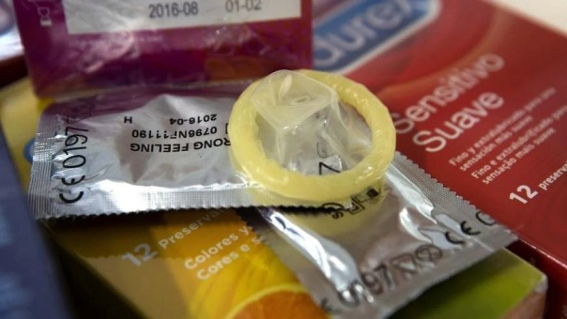 Imagen de archivo de preservativos
