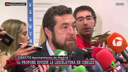 Miguel Gutiérrez (Cs): "Hemos llegado a un principio de acuerdo con el PP para revertir las malas políticas de Carmena" Miguel Gutiérrez (Cs): "Hemos llegado a un principio de acuerdo con el PP para revertir las malas políticas de Carmena"
