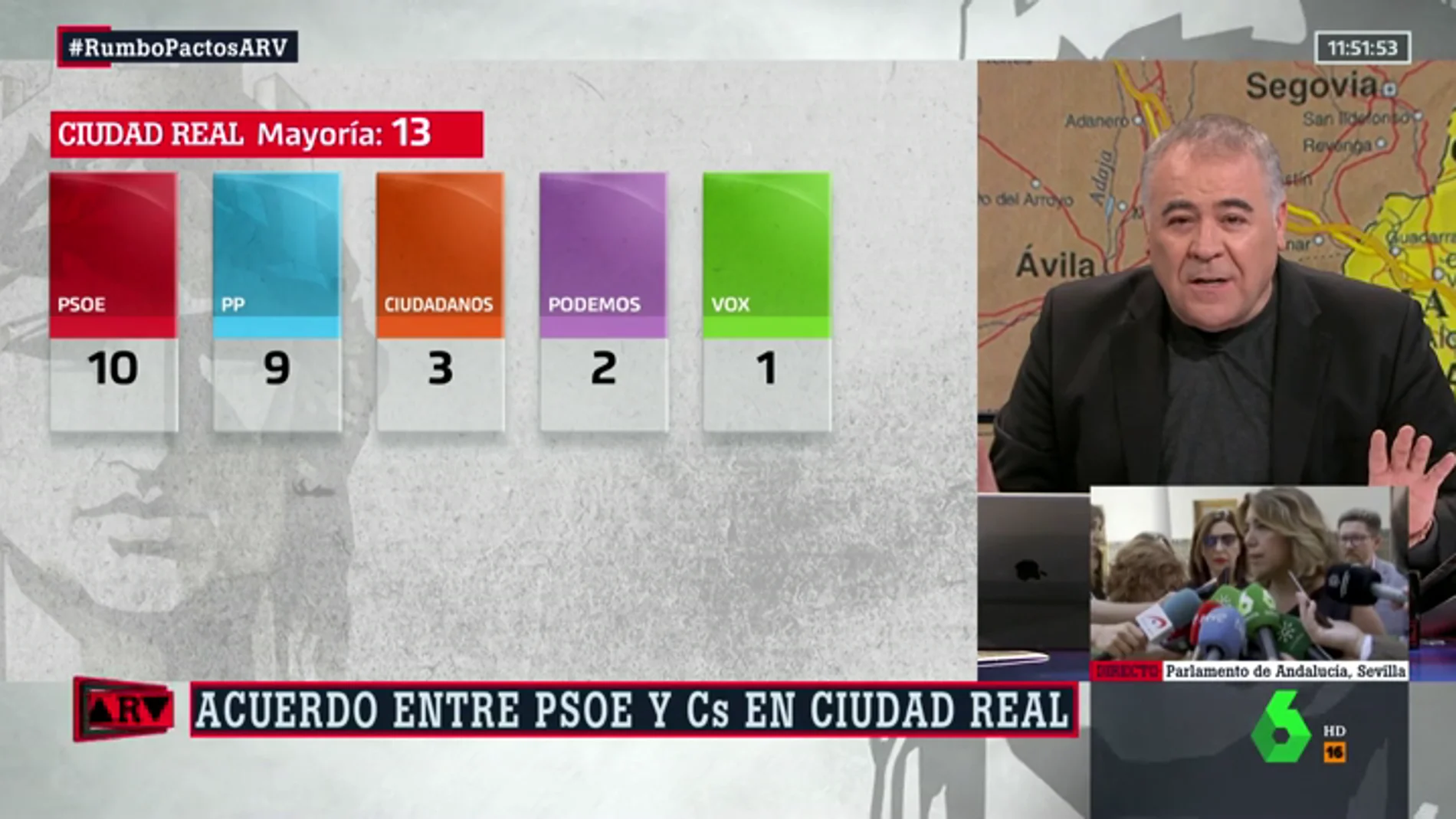 Acuerdo entre PSOE y Cs en Albacete y Ciudad Real: cada partido gobernará dos años esta legislatura