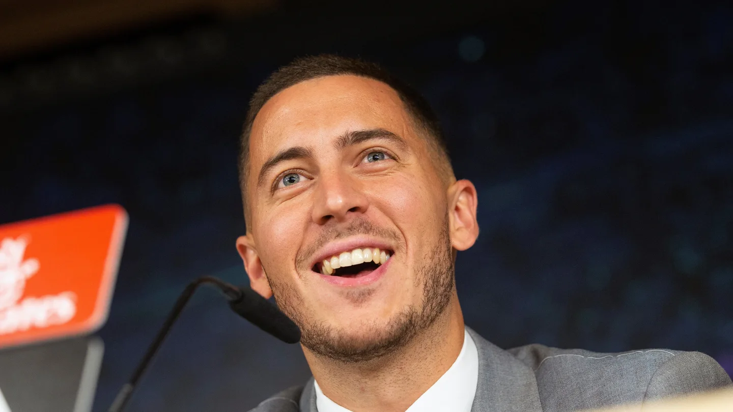 Eden Hazard, en rueda de prensa Eden Hazard, en rueda de prensa