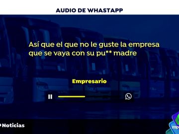 El indignante audio de un empresario a sus trabajadores: "Os voy a meter dos puñetazos en la cabeza que os voy a reventar" El indignante audio de un empresario a sus trabajadores: "Os voy a meter dos puñetazos en la cabeza que os voy a reventar"