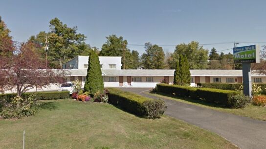 El motel donde estaba alojada la familia