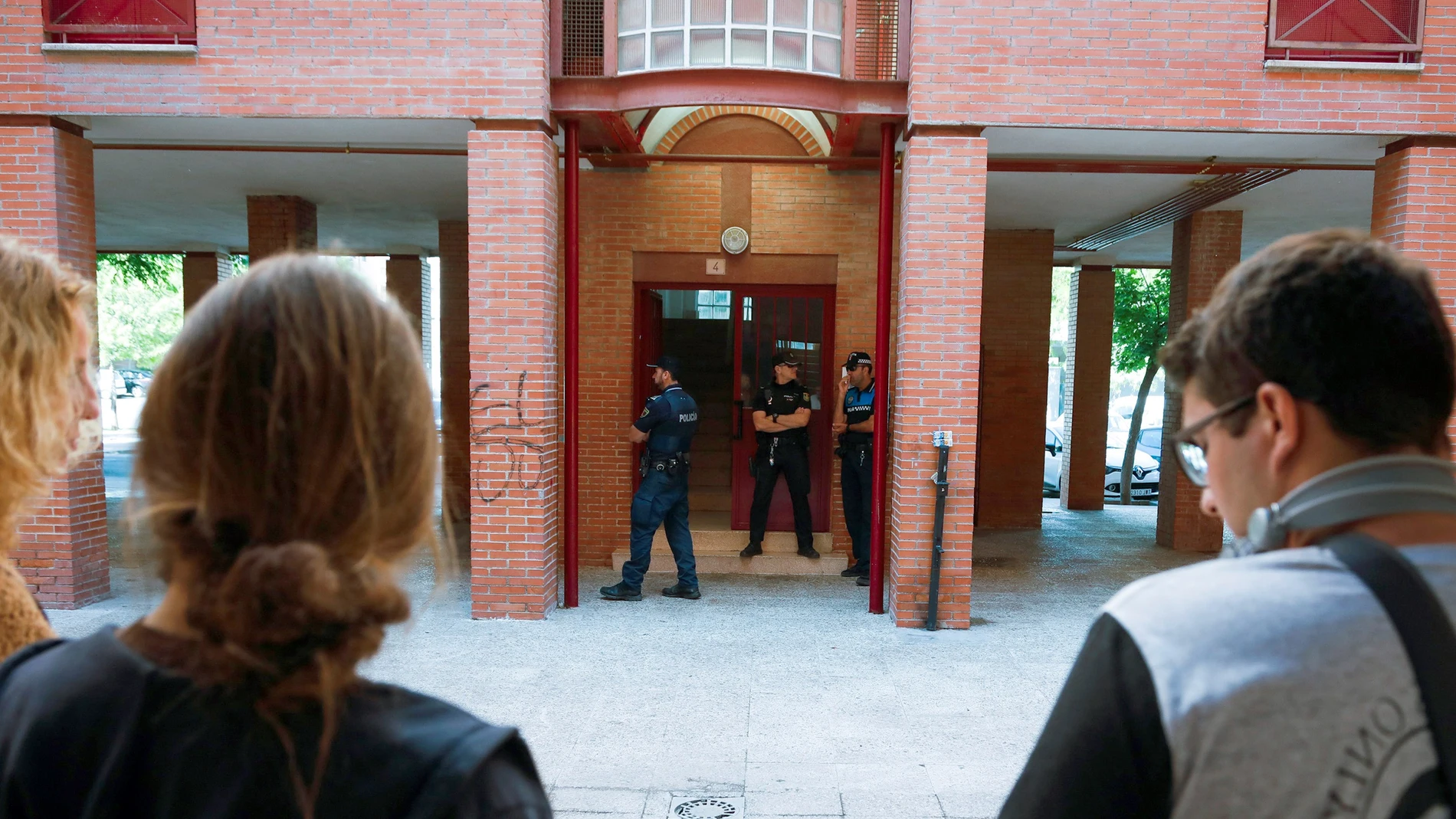 Portal donde ocurrió el crimen de Aranjuez