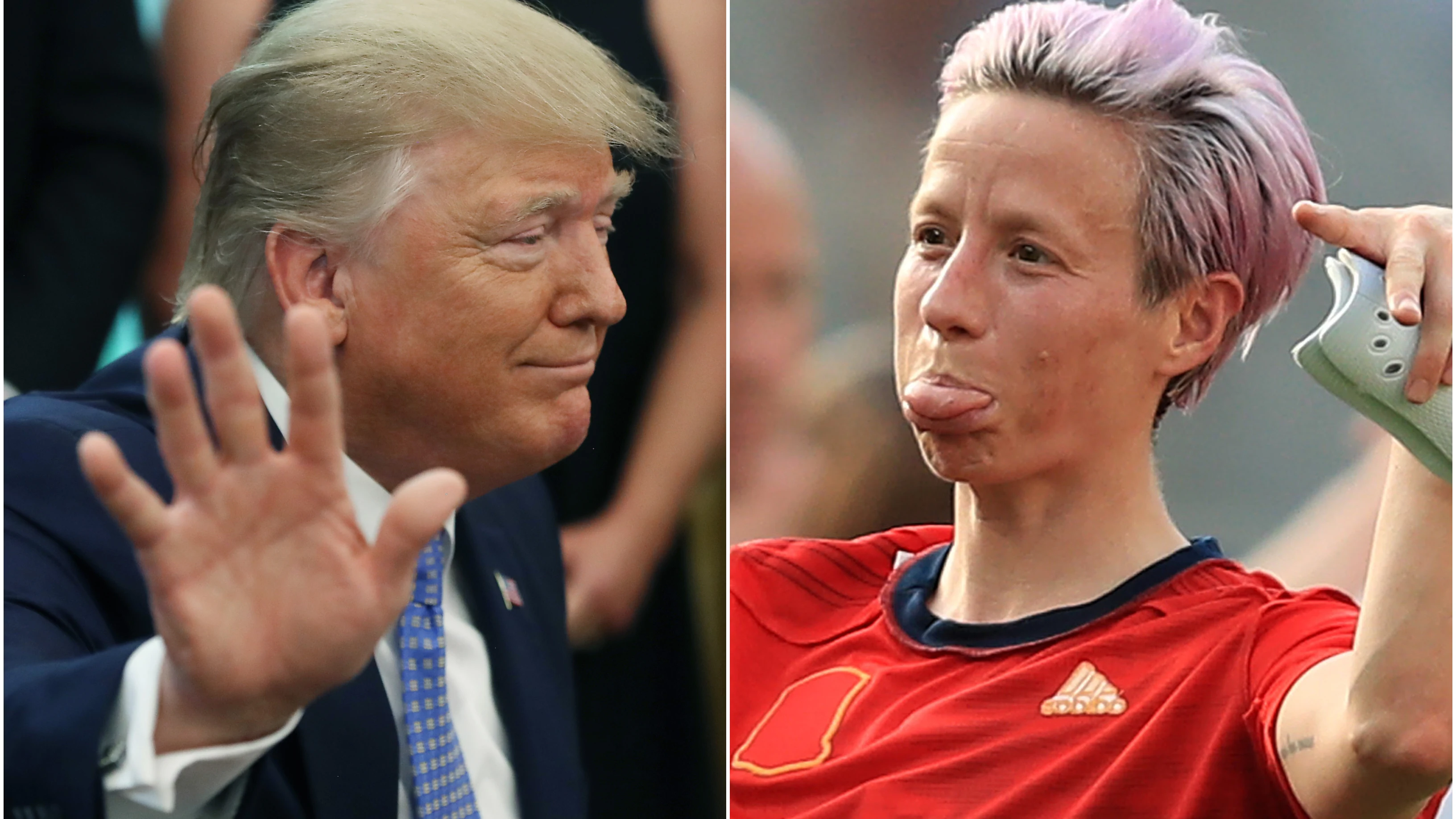 Donald Trump y Rapinoe