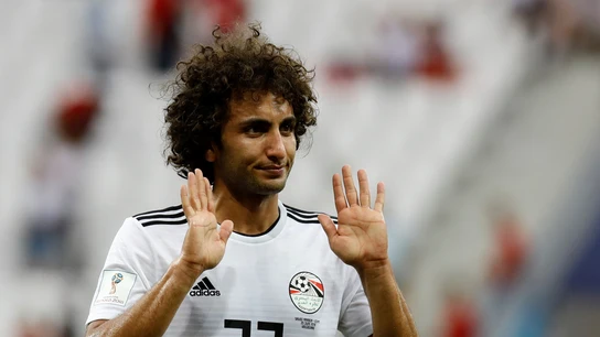 Amr Warda, durante un partido con Egipto Amr Warda, durante un partido con Egipto