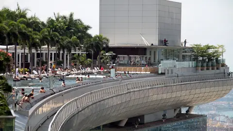 Piscina del Hotel Marina Bay Sands - Singapur Piscina del Hotel Marina Bay Sands - Singapur