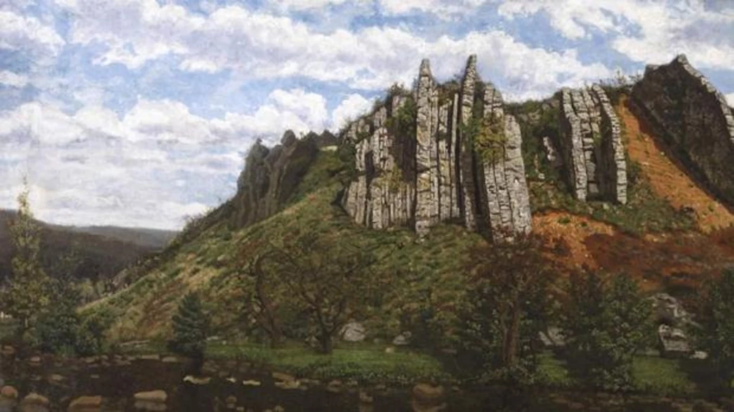 El cuadro 'Paisaje' de Agustín Riancho del s. XIX El cuadro 'Paisaje' de Agustín Riancho del s. XIX