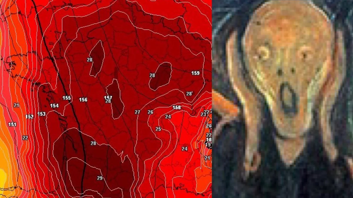 Mapa de calor en Francia comparado con 'El Grito'