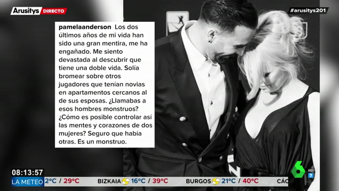 El duro mensaje de Pamela Anderson a su expareja Rami tras descubrir que tenía una doble vida con otra mujer: "Es un monstruo" El duro mensaje de Pamela Anderson a su expareja Rami tras descubrir que tenía una doble vida con otra mujer: "Es un monstruo"