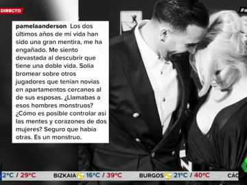 El duro mensaje de Pamela Anderson a su expareja Rami tras descubrir que tenía una doble vida con otra mujer: "Es un monstruo" El duro mensaje de Pamela Anderson a su expareja Rami tras descubrir que tenía una doble vida con otra mujer: "Es un monstruo"