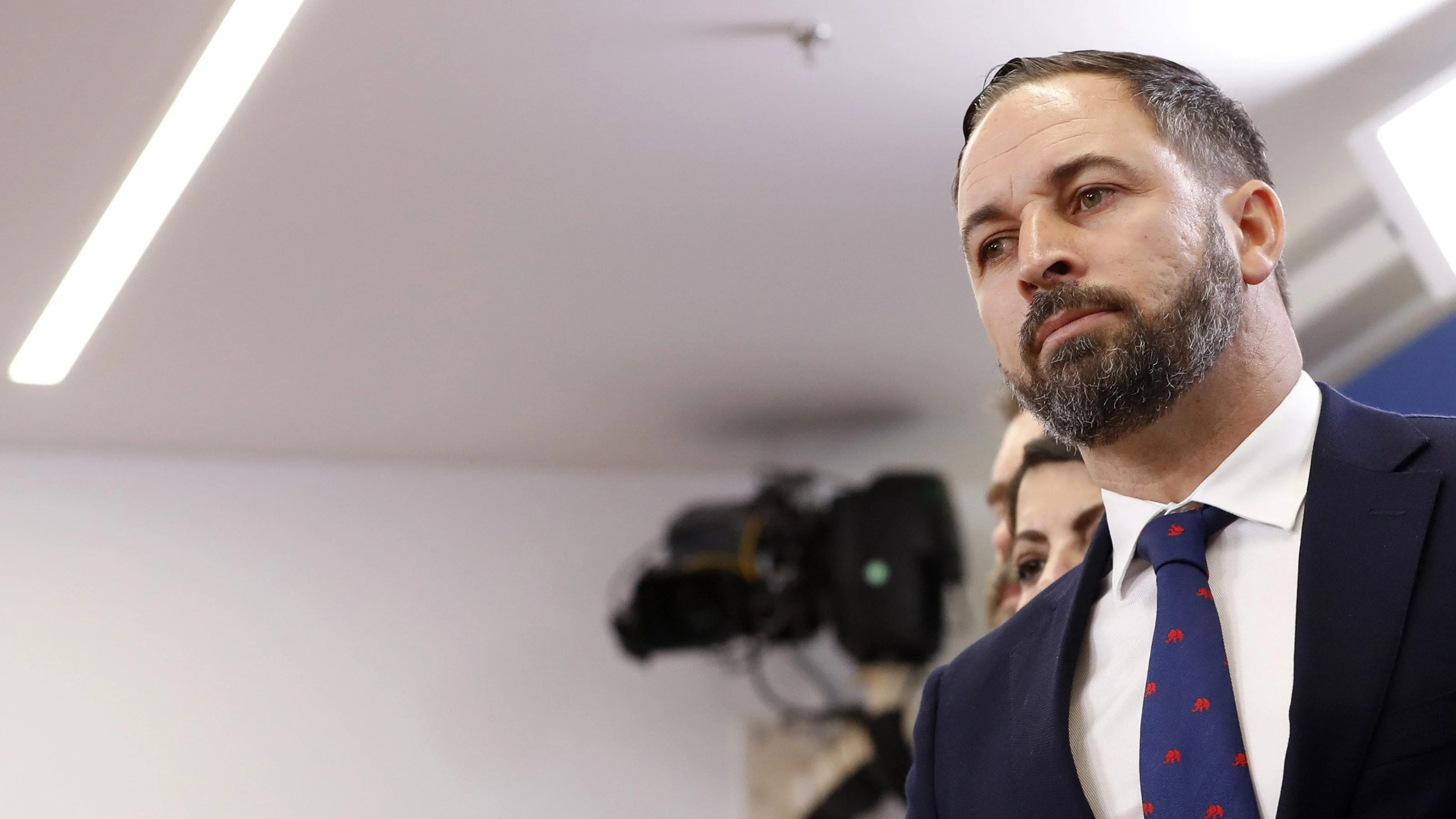  El líder de Vox, Santiago Abascal