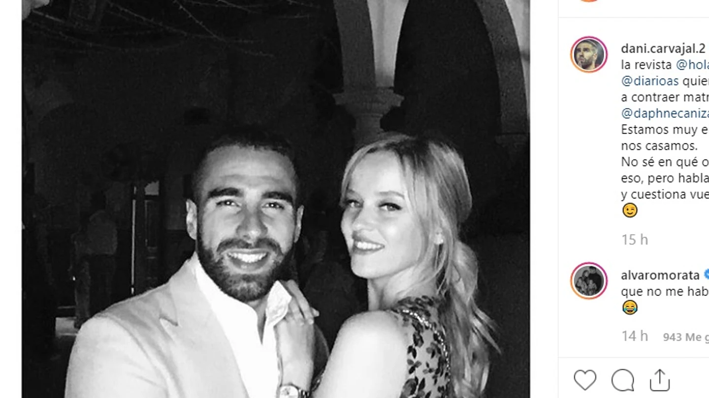 Dani Carvajal y Daphne Cañizares Dani Carvajal y Daphne Cañizares