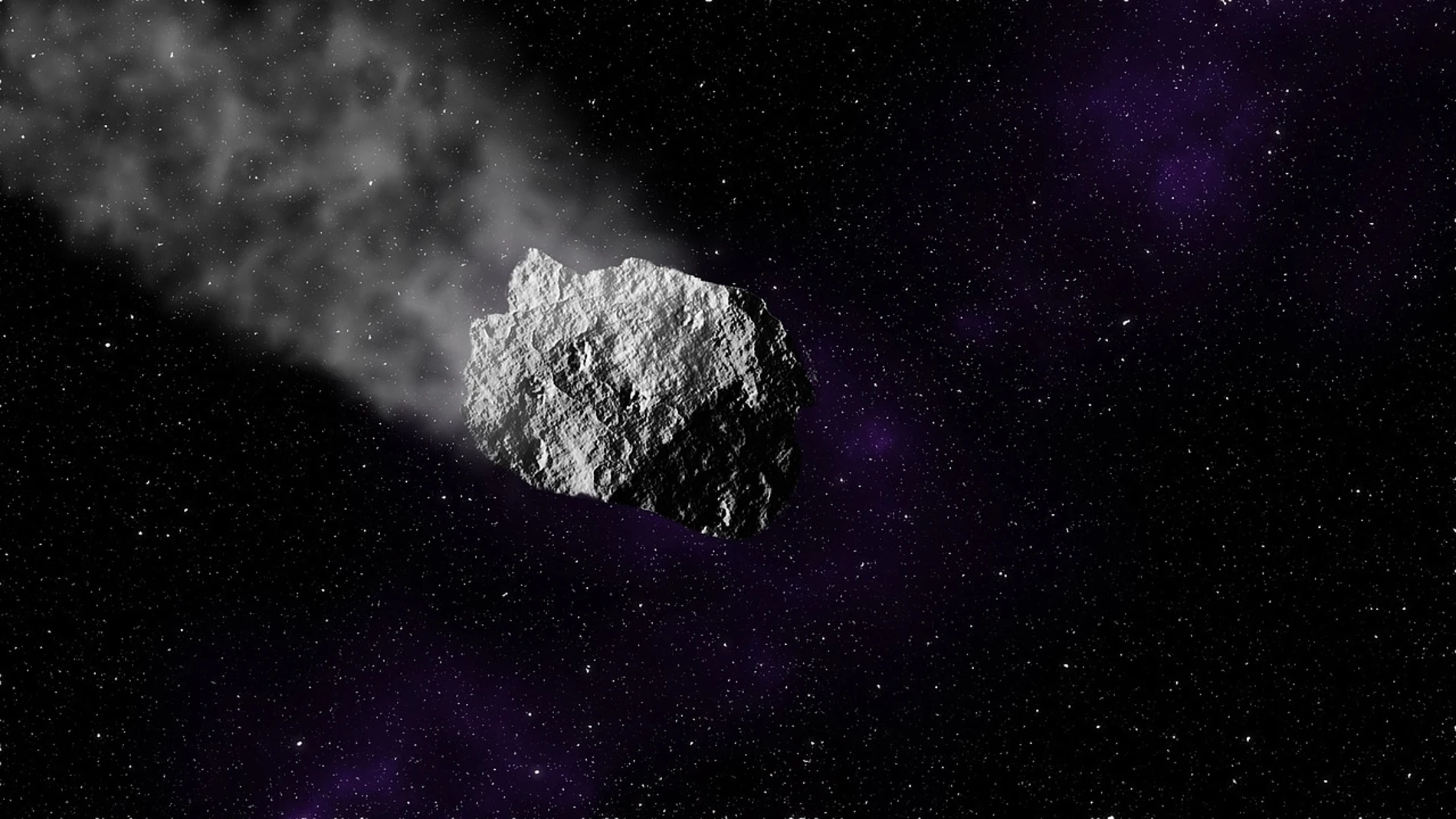 Imagen de archivo de un asteroide en el espacio 