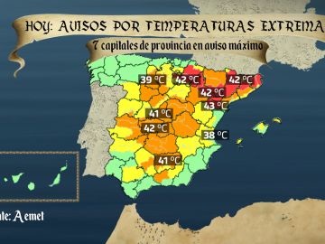 Previsión de temperaturas para este viernes 28 de junio Previsión de temperaturas para este viernes 28 de junio