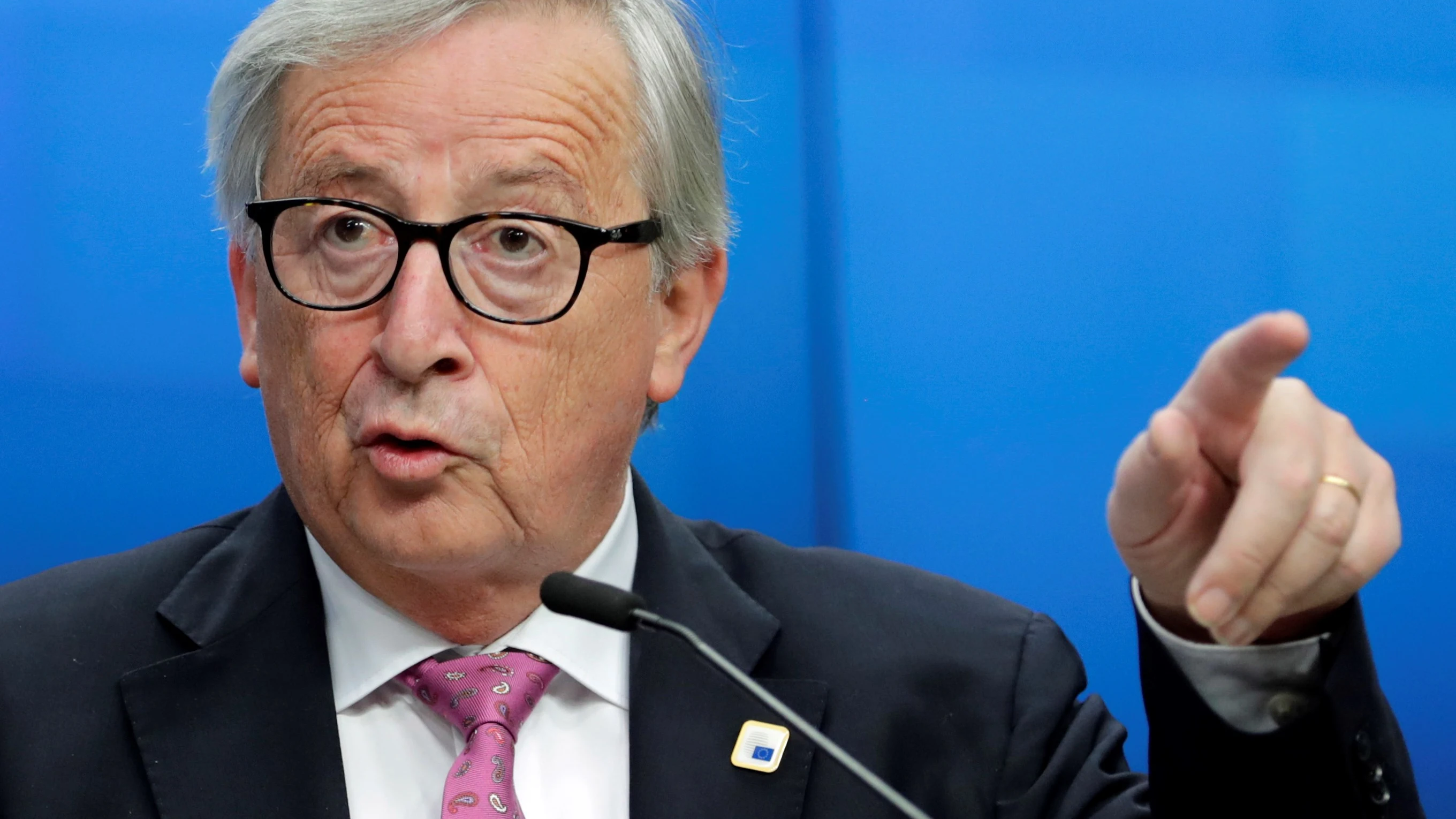 El presidente del de la Comisión Europea, Jean-Claude Juncker